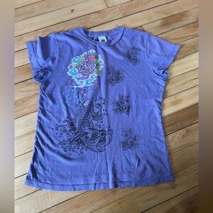 Ed Hardy by Christian Audigier womens graphic t-shirt